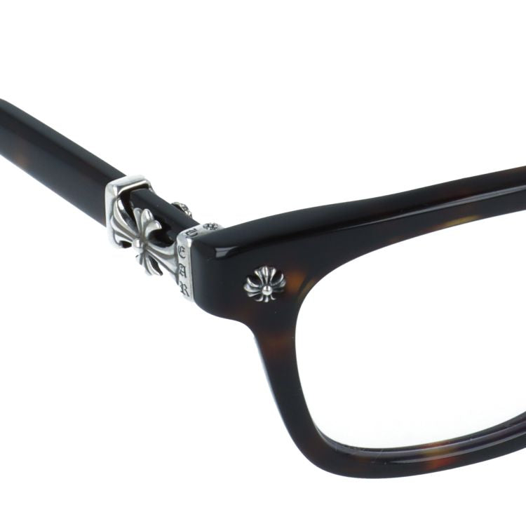 クロムハーツ メガネフレーム 伊達メガネ レギュラーフィット CHROME HEARTS COX UCKER MDT 52サイズ CHクロス ウェリントン型 ユニセックス メンズ レディース