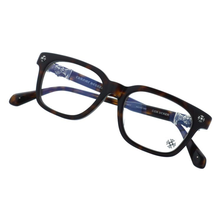 クロムハーツ メガネフレーム 伊達メガネ レギュラーフィット CHROME HEARTS COX UCKER MDT 52サイズ CHクロス ウェリントン型 ユニセックス メンズ レディース