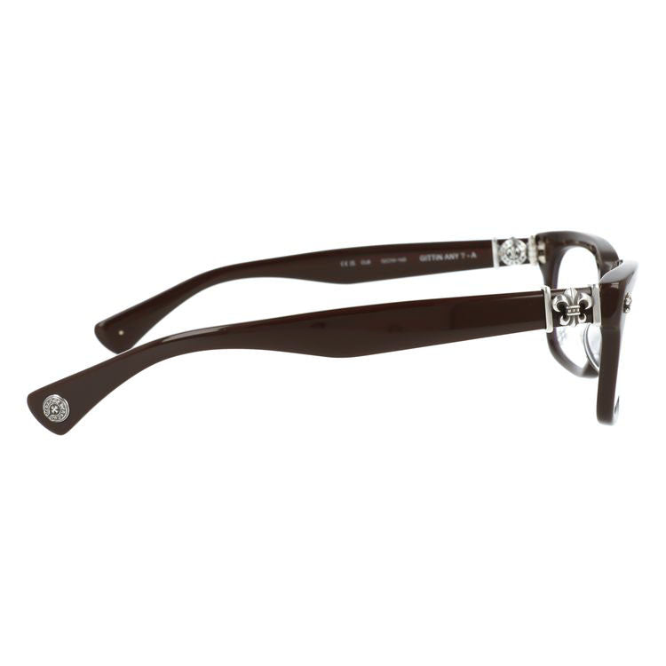 クロムハーツ メガネフレーム 伊達メガネ レギュラーフィット CHROME HEARTS GITTIN ANY?-A CLB 52サイズ BSフレア スクエア型 リムレス ツーポイント ベヨネッタ ユニセックス メンズ レディース