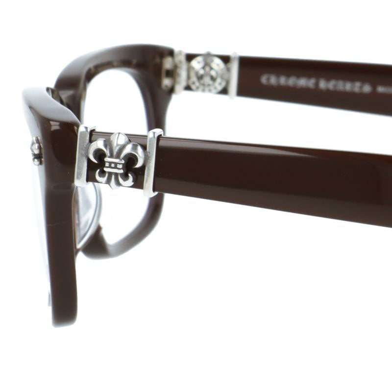クロムハーツ メガネフレーム 伊達メガネ レギュラーフィット CHROME HEARTS GITTIN ANY?-A CLB 52サイズ BSフレア スクエア型 リムレス ツーポイント ベヨネッタ ユニセックス メンズ レディース