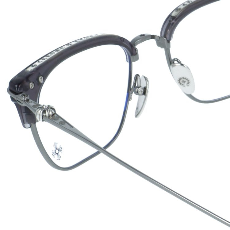 クロムハーツ メガネフレーム 伊達メガネ CHROME HEARTS SLUNTRADICTION FL/GM 54サイズ CHプラス ブロー型 ウェリントン型 ユニセックス メンズ レディース