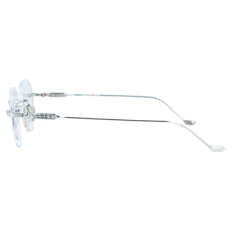 クロムハーツ メガネフレーム 伊達メガネ CHROME HEARTS SOFFFFFFFFERS I SS 49サイズ フローラル ボストン型 リムレス ツーポイント ユニセックス メンズ レディース
