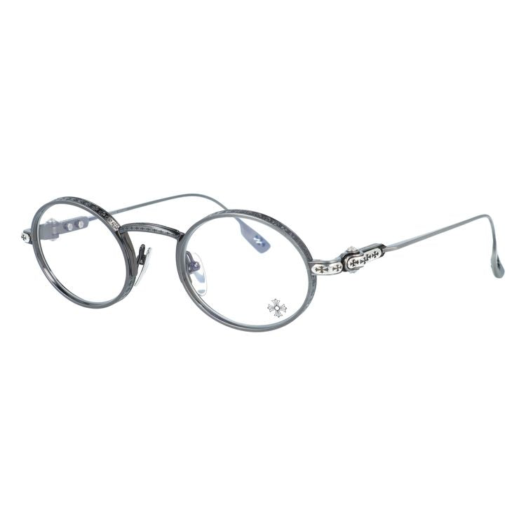 クロムハーツ メガネフレーム 伊達メガネ CHROME HEARTS HONEY DIPPED PWR 48サイズ CHクロス オーバル型 ユニセックス メンズ レディース