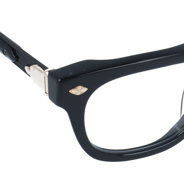 クロムハーツ メガネフレーム 伊達メガネ アジアンフィット CHROME HEARTS BAGGINS BK-P-18KGP 51サイズ フレアニー ウェリントン型 ユニセックス メンズ レディース