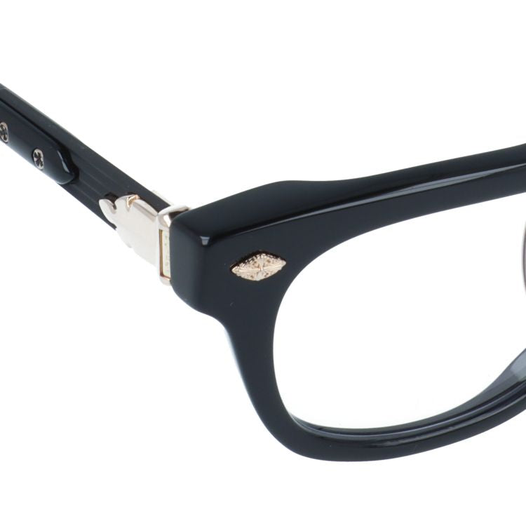 クロムハーツ メガネフレーム 伊達メガネ アジアンフィット CHROME HEARTS BAGGINS-A BK-P-18KGP 51サイズ フレアニー ウェリントン型 ユニセックス メンズ レディース