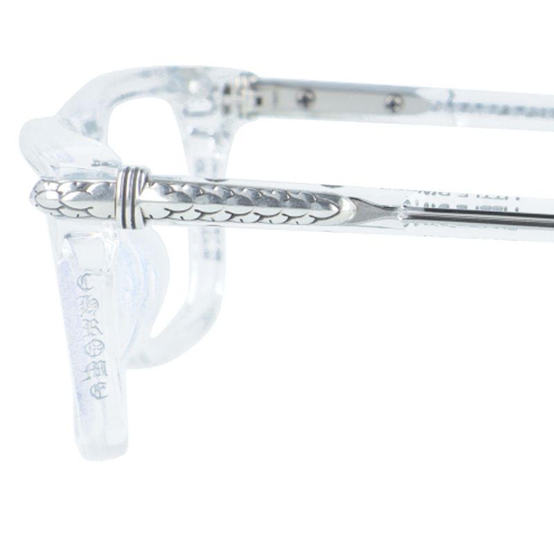 クロムハーツ メガネフレーム 伊達メガネ アジアンフィット CHROME HEARTS LITTLE DINGER CRYS 54サイズ フレアニー ウェリントン型 ユニセックス メンズ レディース