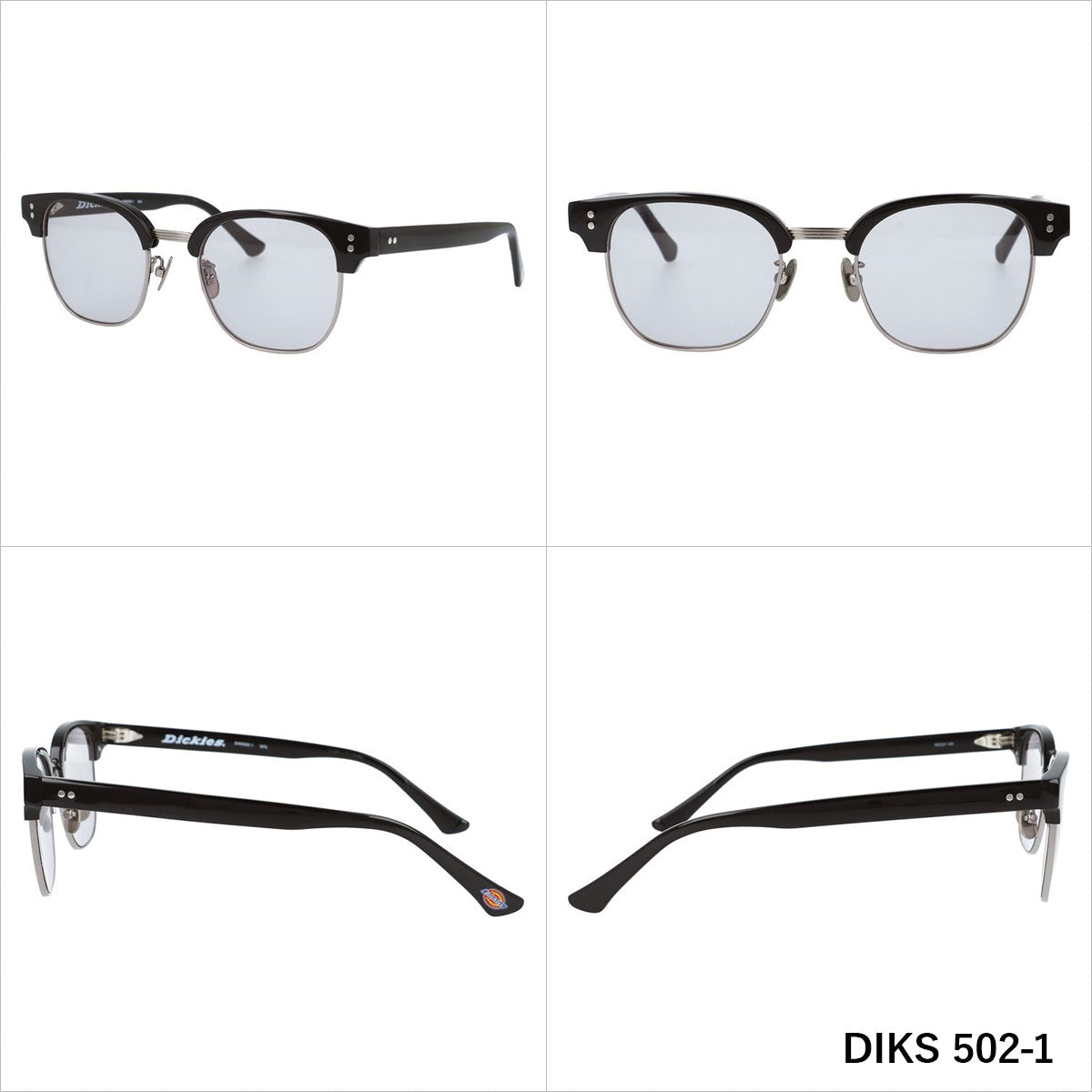 ディッキーズ サングラス アジアンフィット（フルフィット） 調整可能ノーズパッド（クリングス） Dickies DIKS 502 全3カラー 50サイズ 国内正規品 ブロー型 ユニセックス メンズ レディース