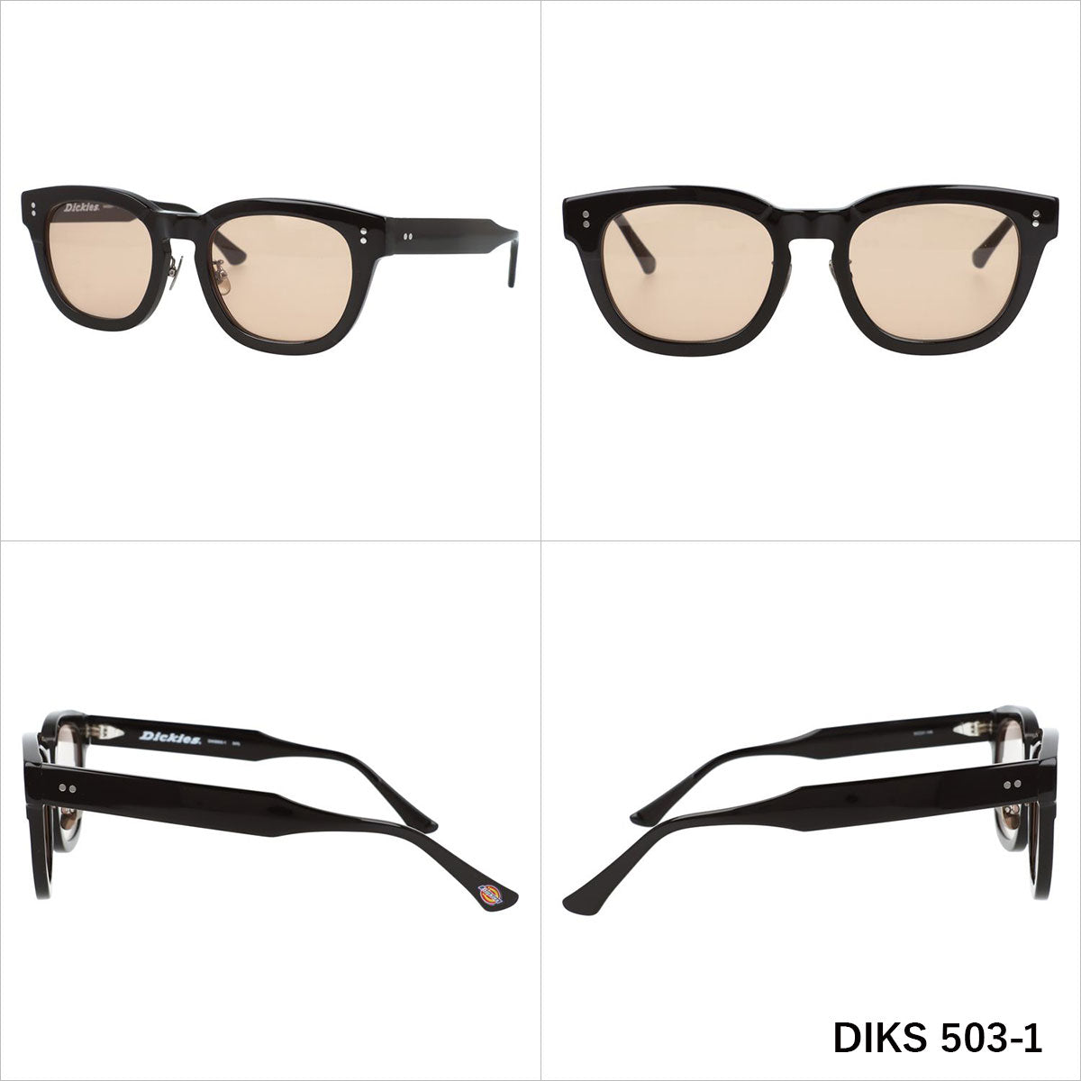 ディッキーズ サングラス アジアンフィット（フルフィット） 調整可能ノーズパッド（クリングス） Dickies DIKS 503 全3カラー 53サイズ 国内正規品 ウェリントン型 ユニセックス メンズ レディース