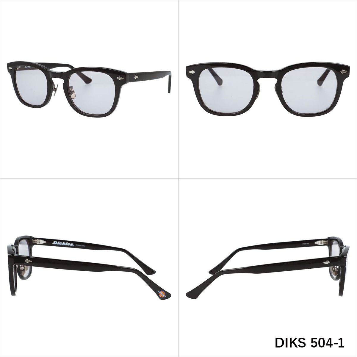 ディッキーズ サングラス アジアンフィット（フルフィット） 調整可能ノーズパッド（クリングス） Dickies DIKS 504 全3カラー 49サイズ 国内正規品 ウェリントン型 ユニセックス メンズ レディース