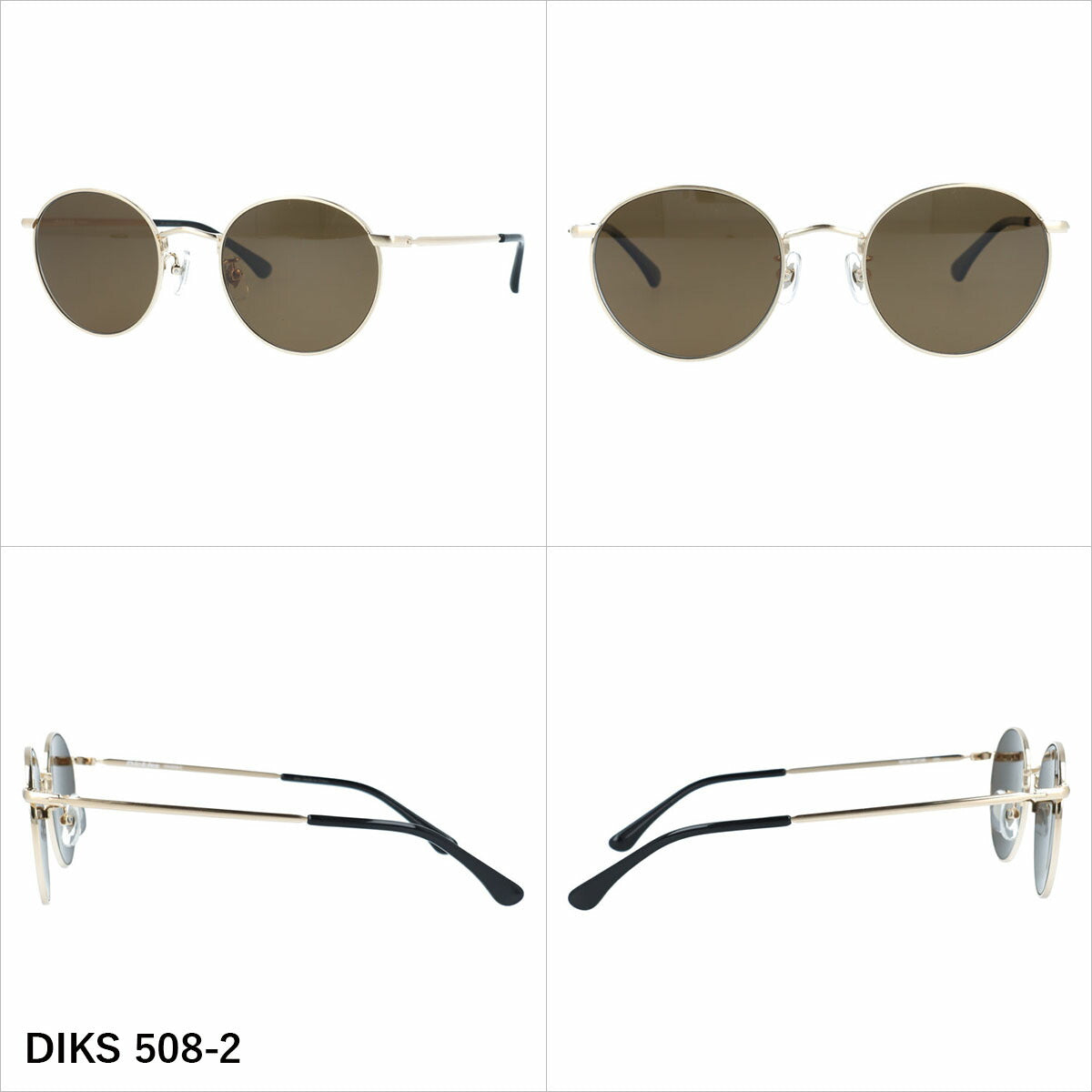 ディッキーズ サングラス 偏光サングラス アジアンフィット（フルフィット） 調整可能ノーズパッド（クリングス） Dickies DIKS 508 52サイズ 全3カラー ラウンド型 ユニセックス メンズ レディース