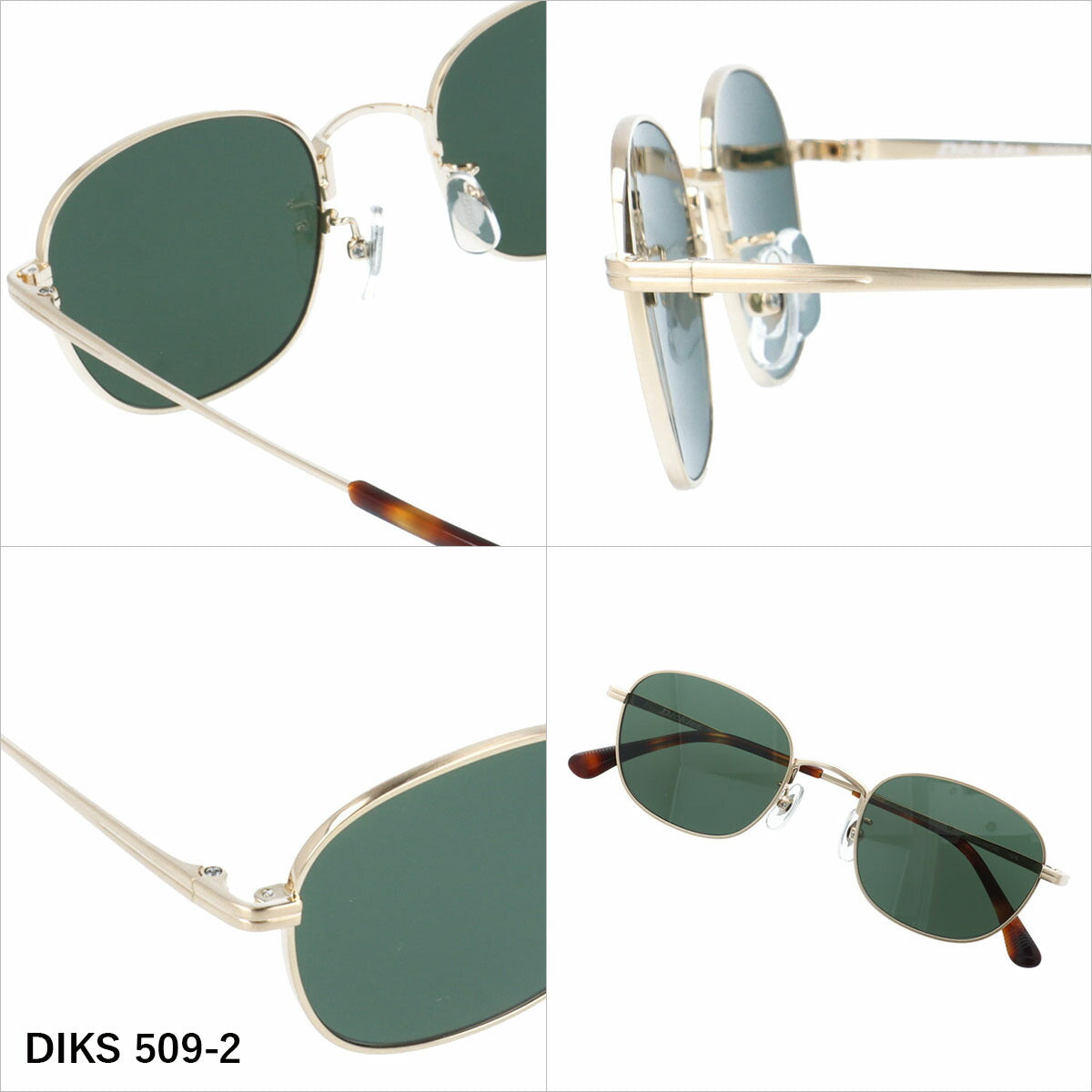 ディッキーズ サングラス 偏光サングラス アジアンフィット（フルフィット） 調整可能ノーズパッド（クリングス） Dickies DIKS 509 51サイズ 全3カラー スクエア型 ユニセックス メンズ レディース