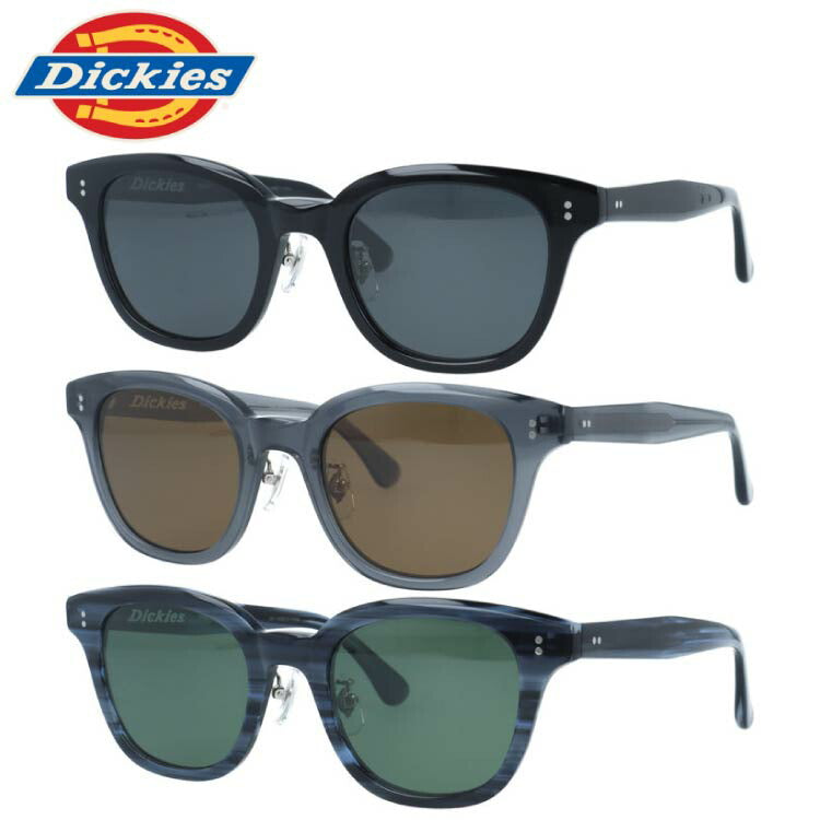 ディッキーズ サングラス 偏光サングラス アジアンフィット（フルフィット） 調整可能ノーズパッド（クリングス） Dickies DIKS 512 51サイズ 全3カラー ウェリントン型 ユニセックス メンズ レディース