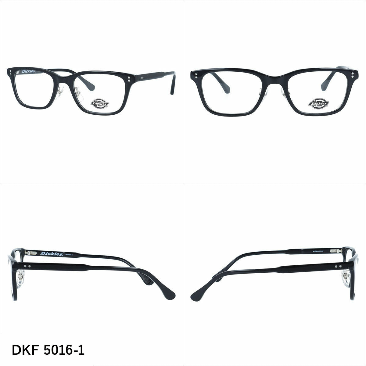 ディッキーズ メガネフレーム 伊達メガネ アジアンフィット（フルフィット） 調整可能ノーズパッド クリングス Dickies DKF 5016 51サイズ 全3カラー スクエア型 ベヨネッタ型 ユニセックス メンズ レディース