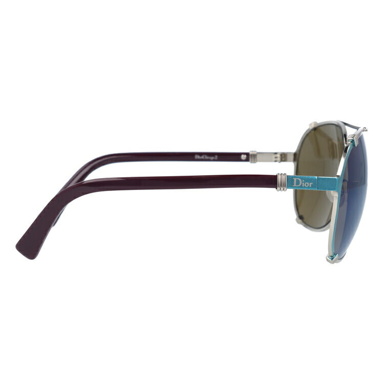 【訳あり】ディオール サングラス DIOR CHICAGO/2 1QW/3U Palladium Turquoise Plum/Khaki Blue Mirror ティアドロップ UVカット ラッピング無料