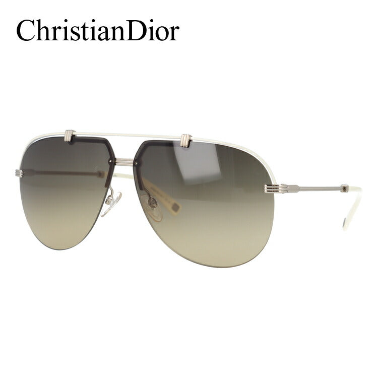 【訳あり】クリスチャン・ディオール Christian Dior サングラス DIOR CROISETTE4 DYJ/ED 62 シルバー/アイボリー（ノーズパッド調節可能） メンズ レディース UVカット 紫外線 ラッピング無料