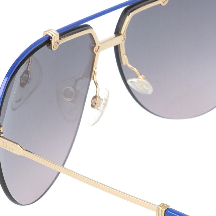 【訳あり】クリスチャン・ディオール Christian Dior サングラス DIOR CROISETTE4 DYE/EU 62 ゴールド/ブルー（ノーズパッド調節可能） メンズ レディース UVカット 紫外線 ラッピング無料