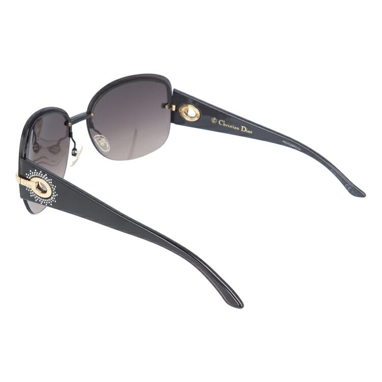 【訳あり】クリスチャン・ディオール Christian Dior サングラス DIOR PRECIEUSEF KH8/XQ 64 ブラック（ノーズパッド調節可能） レディース UVカット 紫外線 ラッピング無料