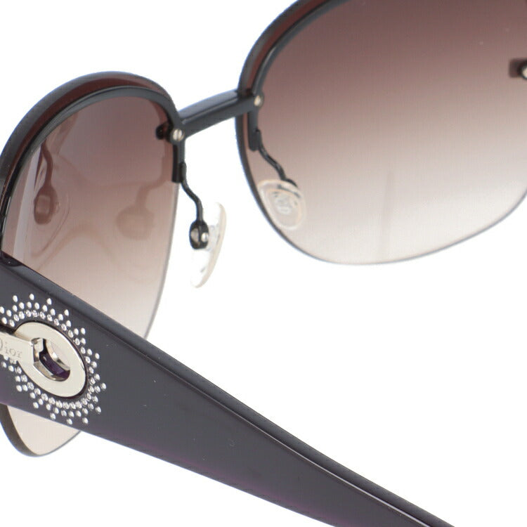 【訳あり】クリスチャン・ディオール Christian Dior サングラス DIOR PRECIEUSEF KGH/QX 64 ブラック/パープル（ノーズパッド調節可能） レディース UVカット 紫外線 ラッピング無料