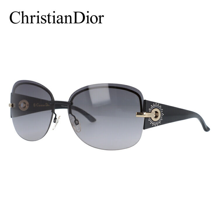 【訳あり】クリスチャン・ディオール Christian Dior サングラス DIOR PRECIEUSEF BKS/EU 64 ブラック（ノーズパッド調節可能） レディース UVカット 紫外線 ラッピング無料