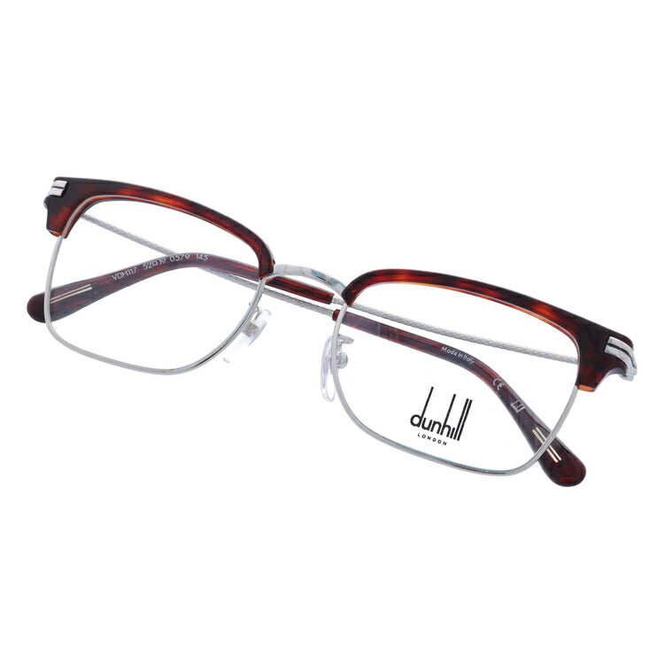【国内正規品】ダンヒル メガネ 度付き 度なし 伊達メガネ 眼鏡 dunhill VDH117 0579 52サイズ ブロー メンズ イタリア製 ラッピング無料