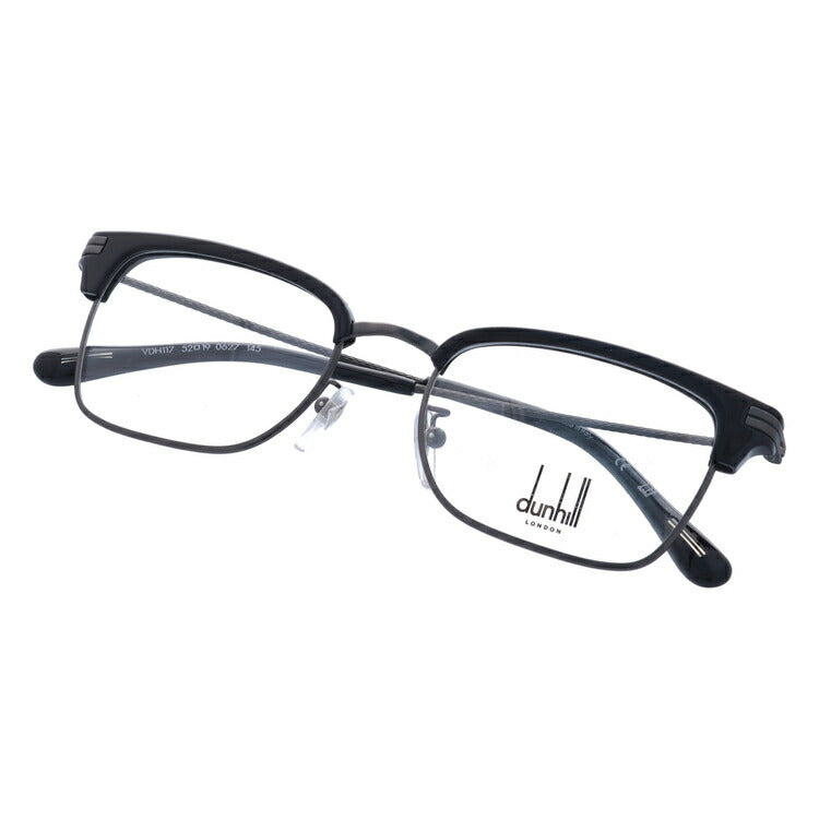 【国内正規品】ダンヒル メガネ 度付き 度なし 伊達メガネ 眼鏡 dunhill VDH117 0627 52サイズ ブロー メンズ イタリア製 ラッピング無料