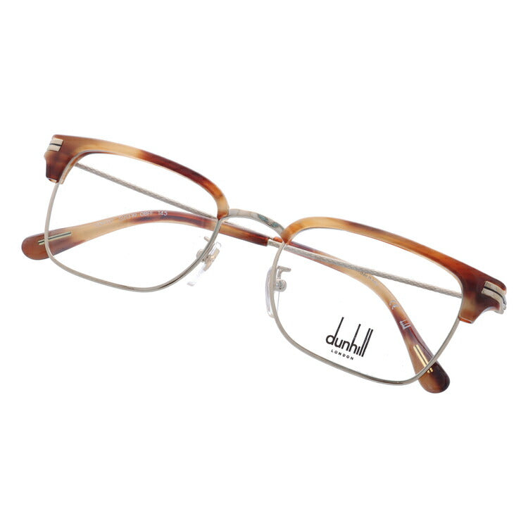 【国内正規品】ダンヒル メガネ 度付き 度なし 伊達メガネ 眼鏡 dunhill VDH117 08FF 52サイズ ブロー メンズ イタリア製 ラッピング無料