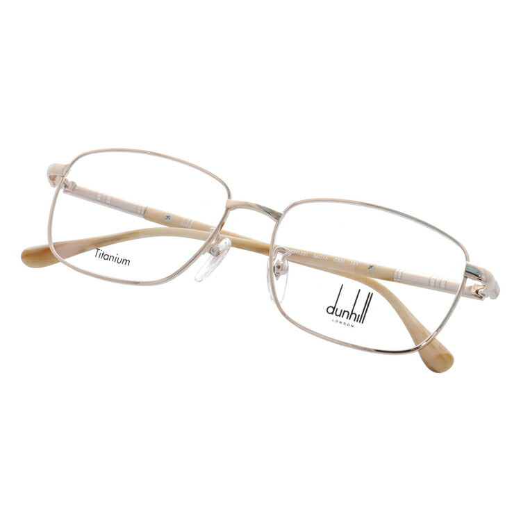 【国内正規品】ダンヒル メガネ 度付き 度なし 伊達メガネ 眼鏡 dunhill VDH153J 0300 56サイズ スクエア メンズ 日本製 ラッピング無料