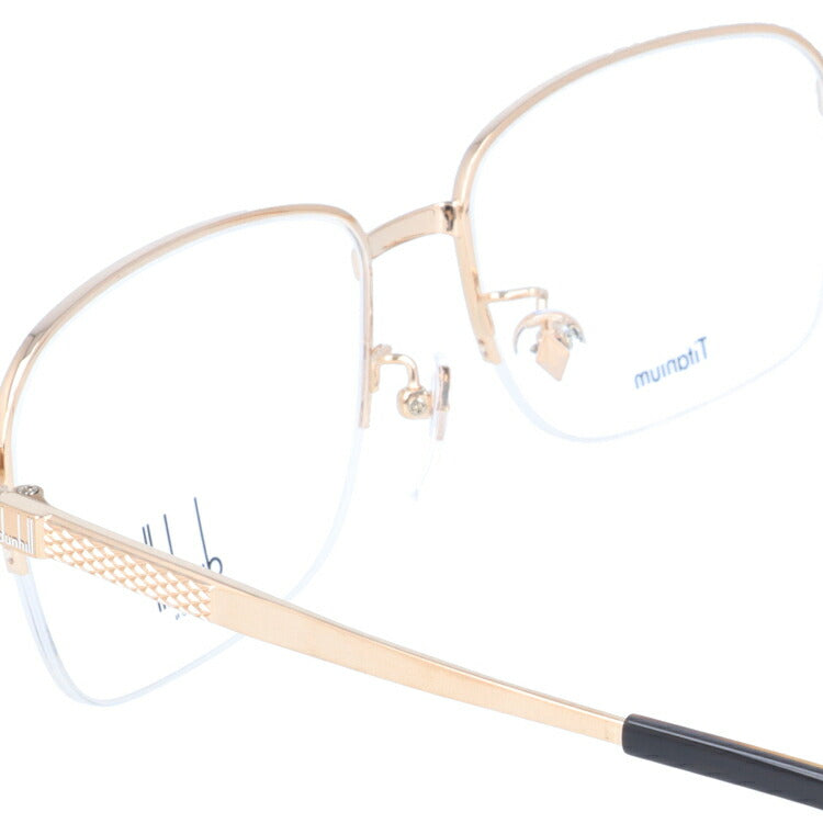 【国内正規品】ダンヒル メガネ 度付き 度なし 伊達メガネ 眼鏡 dunhill VDH174J 0300 57サイズ スクエア メンズ 日本製 ラッピング無料