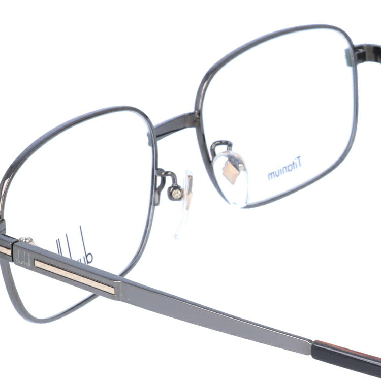 【国内正規品】ダンヒル メガネ 度付き 度なし 伊達メガネ 眼鏡 dunhill VDH218J 01GP 55サイズ スクエア メンズ 日本製 ラッピング無料