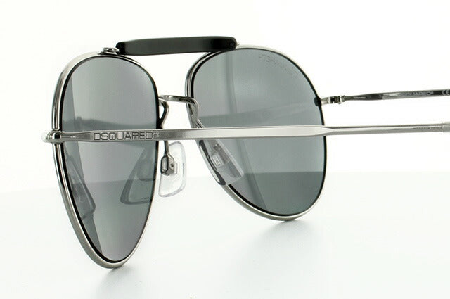 ディースクエアード サングラス DSQUARED2 DQ0144S 16C シルバー/グレー ティアドロップ メンズ レディース スクエア型 UVカット ラッピング無料