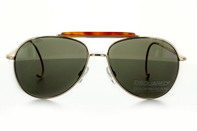 ディースクエアード サングラス DSQUARED2 DQ0144S 28J ゴールド/グレー ティアドロップ メンズ レディース スクエア型 UVカット ラッピング無料