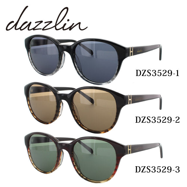 レディース サングラス dazzlin ダズリン DZS 3529 全3色 51サイズ アジアンフィット 女性 UVカット 紫外線 対策 ブランド 眼鏡 メガネ アイウェア 人気 おすすめ ラッピング無料