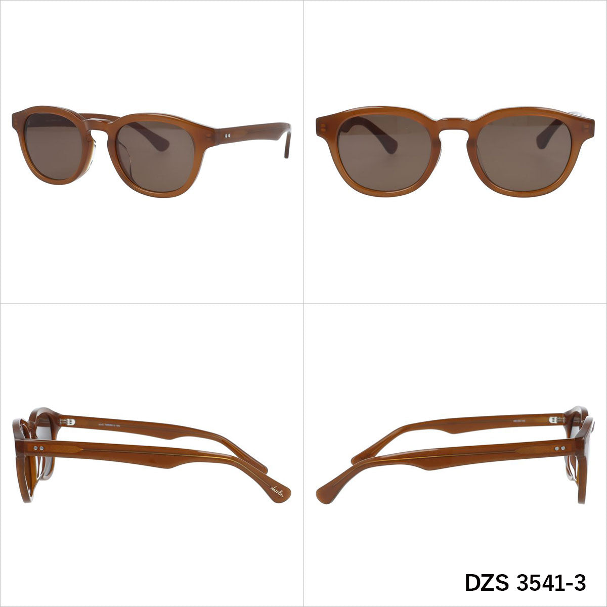 ダズリン サングラス アジアンフィット dazzlin DZS 3541 49サイズ 全3カラー ウェリントン型 ユニセックス メンズ レディース