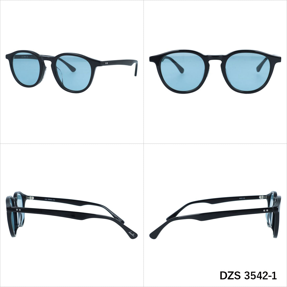 ダズリン サングラス アジアンフィット dazzlin DZS 3542 49サイズ 全3カラー ウェリントン型 ユニセックス メンズ レディース