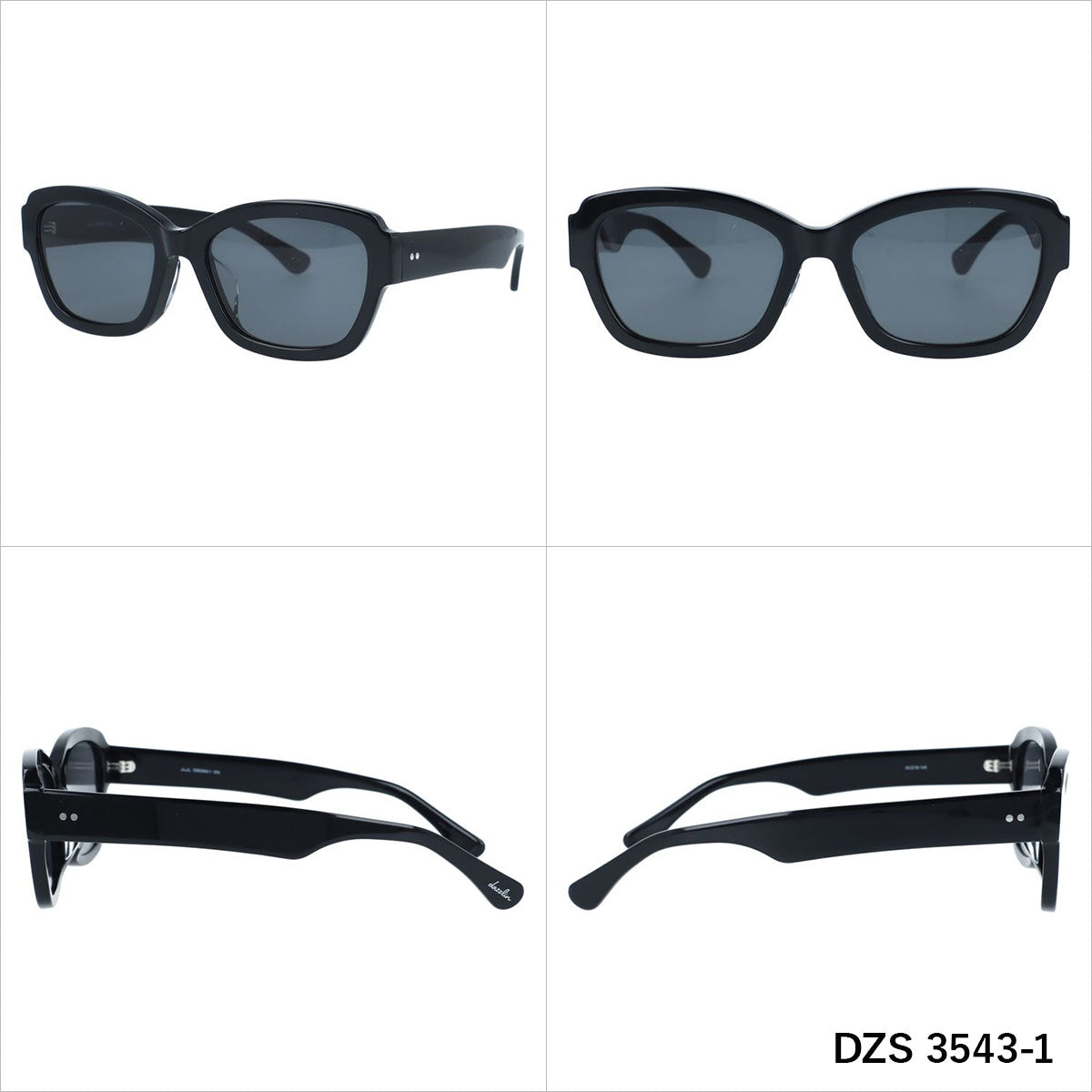ダズリン サングラス アジアンフィット dazzlin DZS 3543 54サイズ 全3カラー ウェリントン型 ユニセックス メンズ レディース