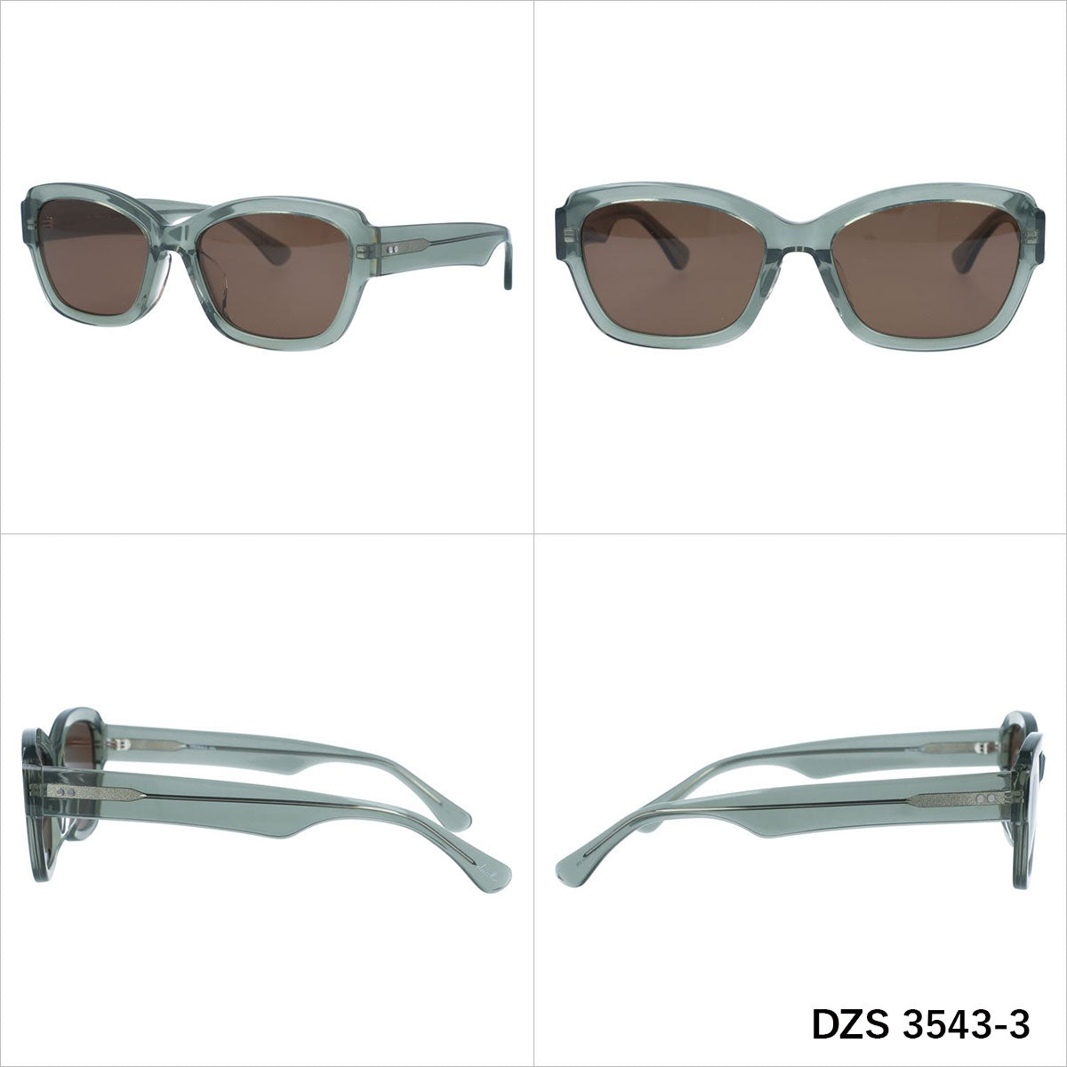 ダズリン サングラス アジアンフィット dazzlin DZS 3543 54サイズ 全3カラー ウェリントン型 ユニセックス メンズ レディース