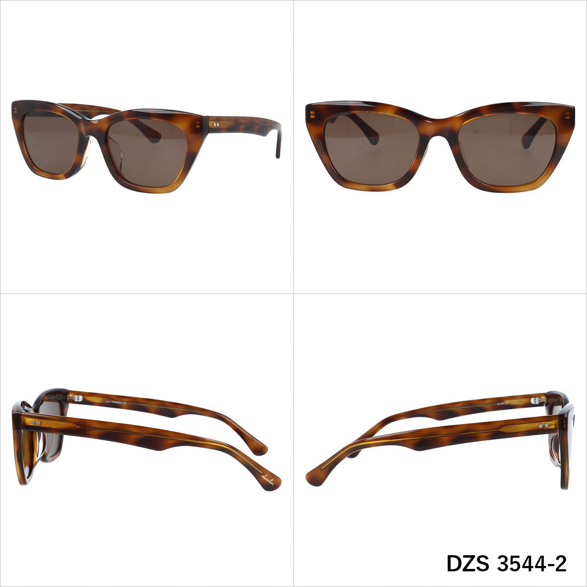 ダズリン サングラス アジアンフィット dazzlin DZS 3544 52サイズ 全3カラー ウェリントン型 ユニセックス メンズ レディース