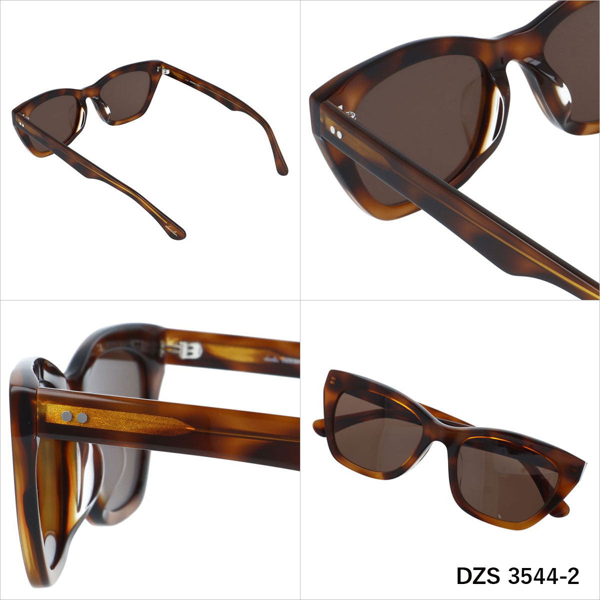 ダズリン サングラス アジアンフィット dazzlin DZS 3544 52サイズ 全3カラー ウェリントン型 ユニセックス メンズ レディース
