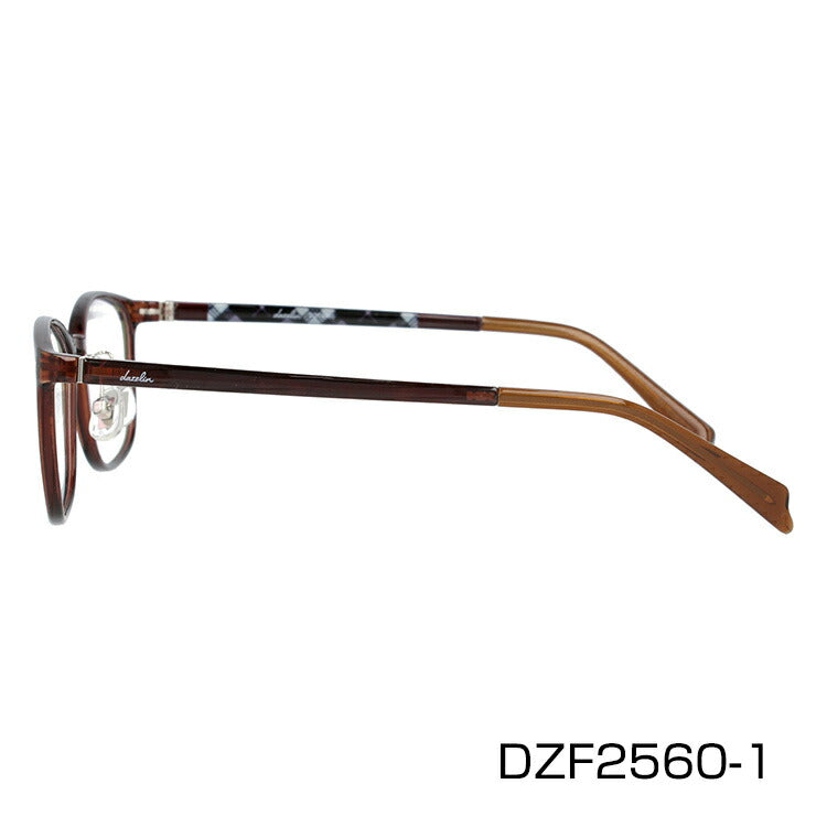 メガネ 眼鏡 度付き 度なし おしゃれ dazzlin ダズリン DZF 2560 全4色 52サイズ スクエア型 レディース 女性 UVカット 紫外線 ブランド サングラス 伊達 ダテ｜老眼鏡・PCレンズ・カラーレンズ・遠近両用対応可能 ラッピング無料