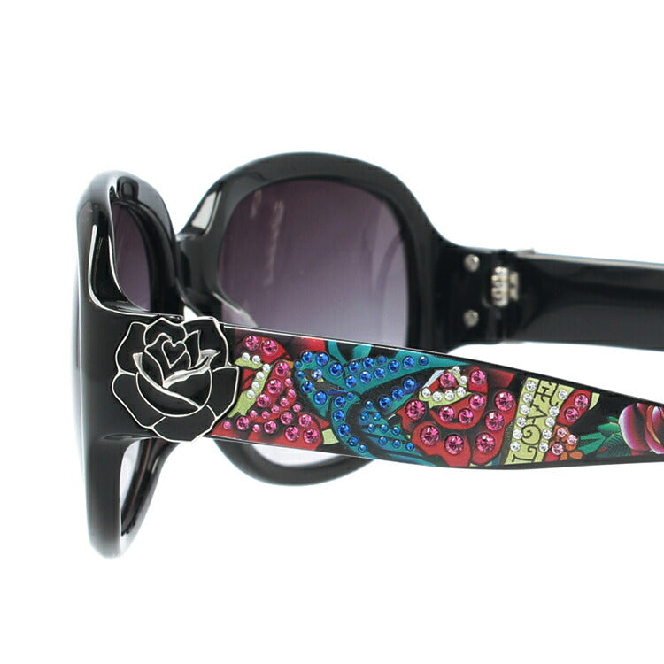 エドハーディー サングラス EdHardy BIRD-BLACK ブラック レディース UVカット 紫外線 ラッピング無料