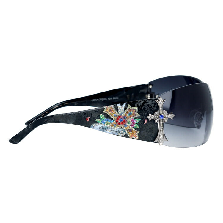 【訳あり】【国内正規品】エドハーディー サングラス Ed Hardy CROSS 186サイズ スクエア型 ユニセックス メンズ レディース