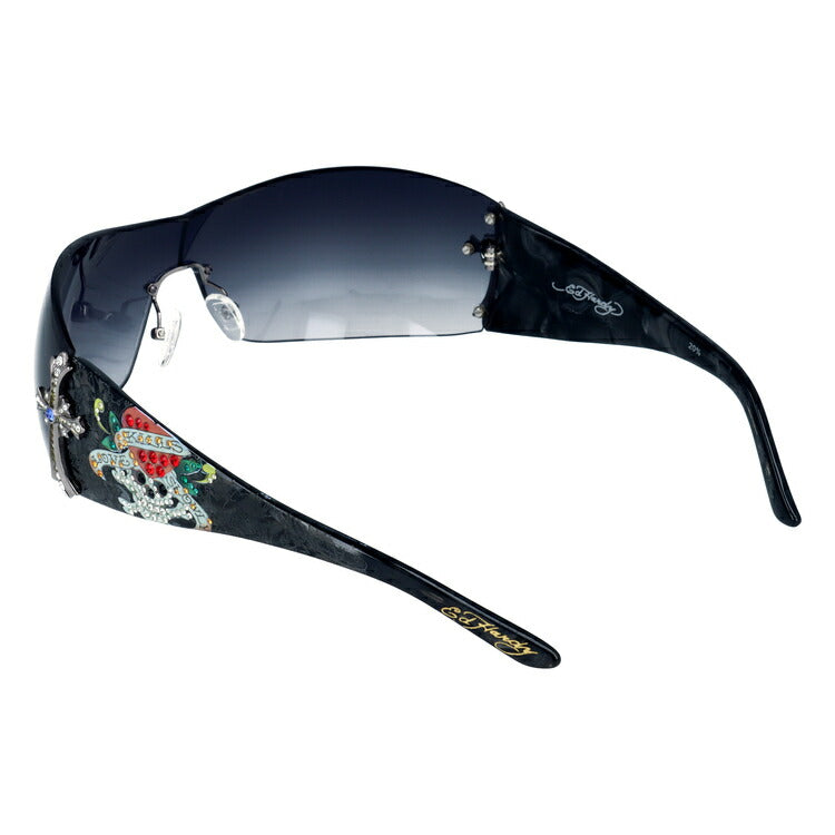 【訳あり】【国内正規品】エドハーディー サングラス Ed Hardy CROSS 186サイズ スクエア型 ユニセックス メンズ レディース
