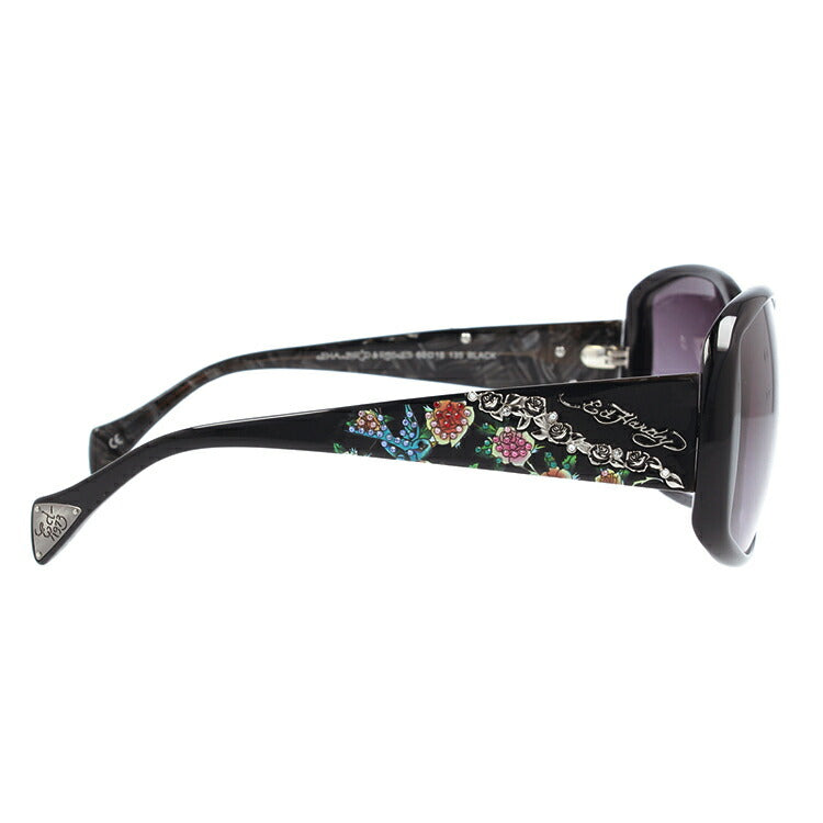エドハーディー サングラス EdHardy BIRD ROSES ブラック/スモークグラデーション レディース UVカット ラッピング無料