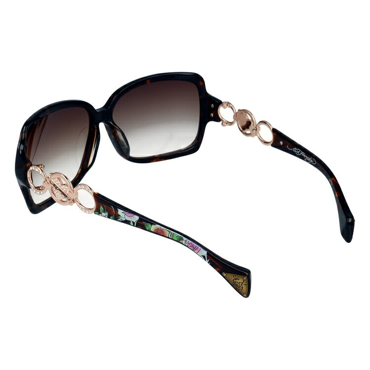 【訳あり】【国内正規品】エドハーディー サングラス アジアンフィット Ed Hardy ROSES LONG STEM 61サイズ スクエア型 ユニセックス メンズ レディース