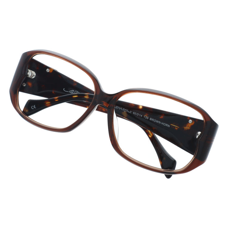 訳あり・フレームのみ エドハーディー サングラス (フレームのみ) アジアンフィット Ed Hardy ROSE BROWN HORN 60サイズ ウェリントン型 べっ甲柄 ユニセックス メンズ レディース