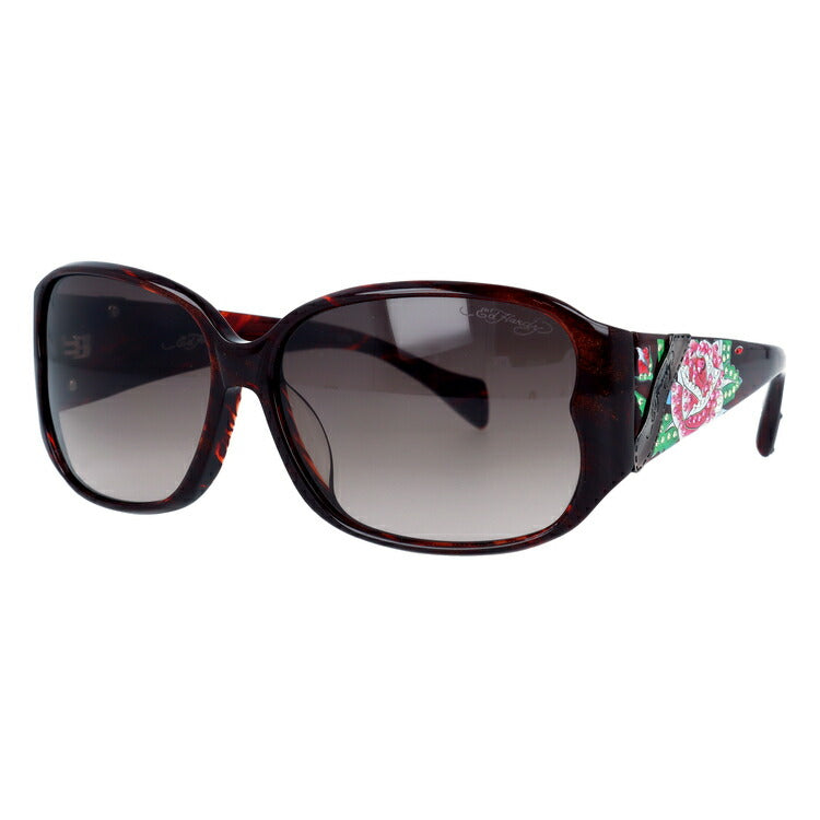 【国内正規品】エドハーディー サングラス アジアンフィット Ed Hardy ROSE 60サイズ スクエア型 ユニセックス メンズ レディース