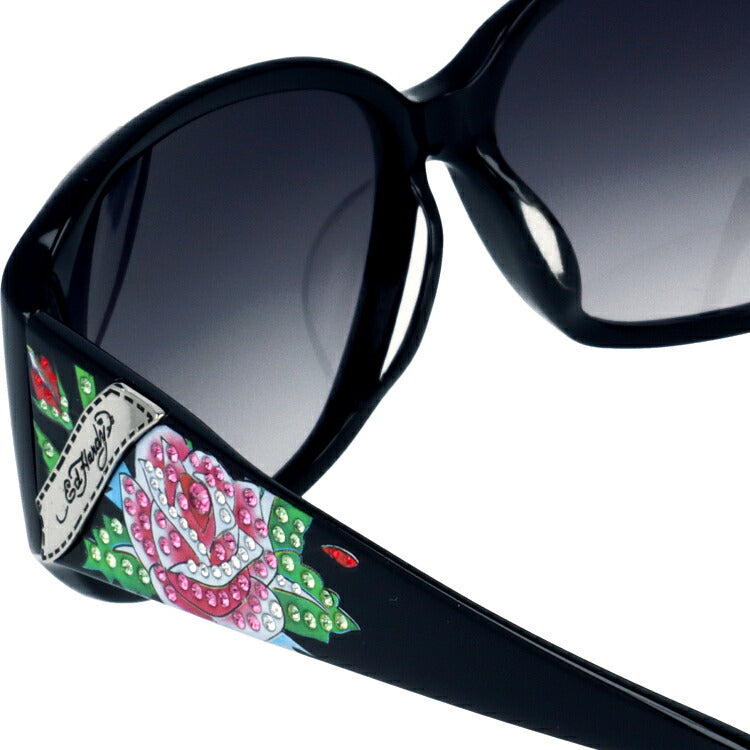 【国内正規品】エドハーディー サングラス アジアンフィット Ed Hardy ROSE 60サイズ スクエア型 ユニセックス メンズ レディース