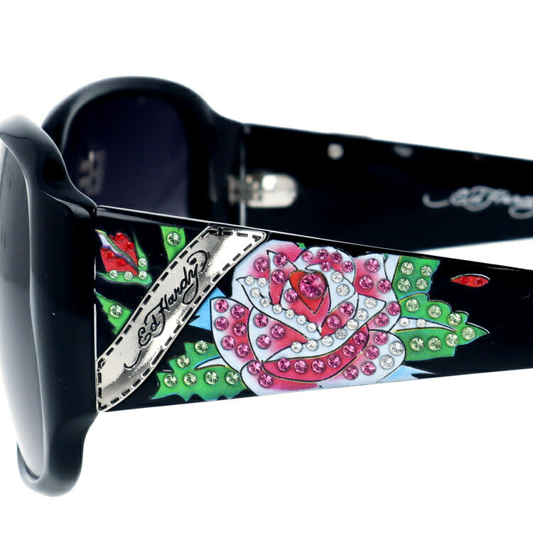 【国内正規品】エドハーディー サングラス アジアンフィット Ed Hardy ROSE 60サイズ スクエア型 ユニセックス メンズ レディース