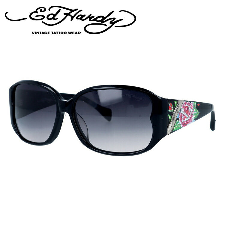 【国内正規品】エドハーディー サングラス アジアンフィット Ed Hardy ROSE 60サイズ スクエア型 ユニセックス メンズ レディース
