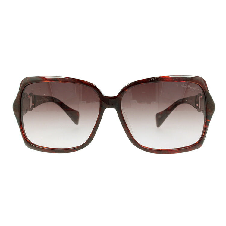 【訳あり】エドハーディー サングラス EdHardy ROSES LONG STEM レッドホーン/ブラウングラデーション レディース UVカット ラッピング無料